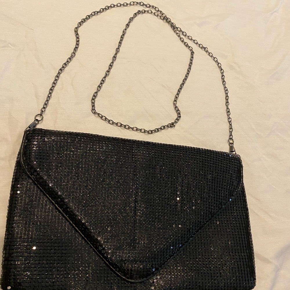 Black sequence purse
